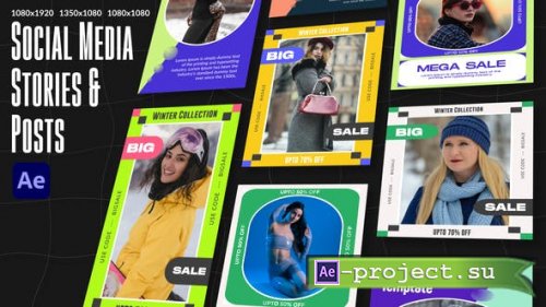 Videohive - Social Media Posts & Stories Pack - 43213604 - Project for After Effects