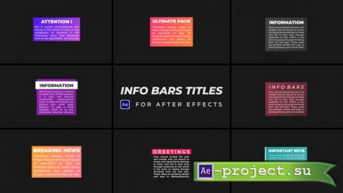 Videohive - Info Bars Titles - 43217706 - Project for After Effects