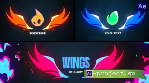 Videohive - Fire Wings Logo Reveal Animations [After Effects] - 43227068 - Project for After Effects