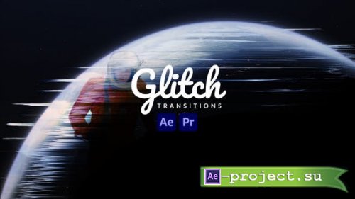 Videohive - Glitch Transitions - 43239710 - Project for After Effects