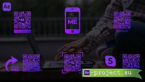 Videohive - QR Social Media - 43248045 - Project for After Effects