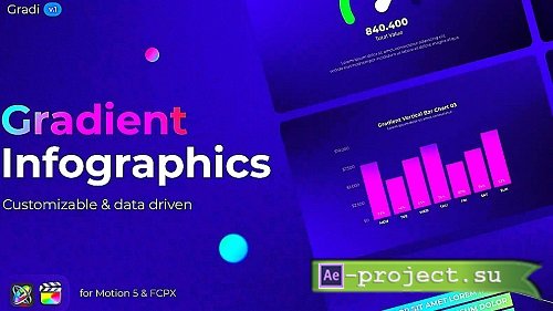 Videohive - Gradient Infographics 43248476 - Project For Final Cut & Apple Motion