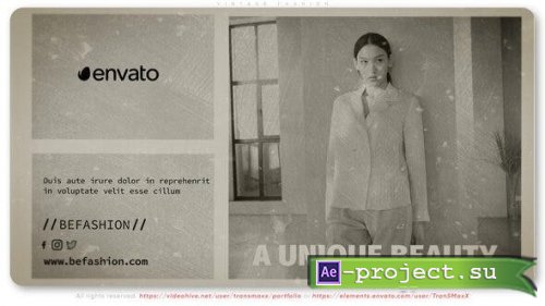 Videohive - Vintage Fashion - 43273525 - Project for After Effects
