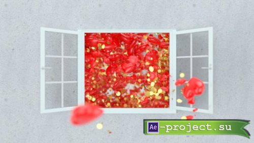 Videohive - Valentine window Logo Reveal - 43233292 - Project for After Effects