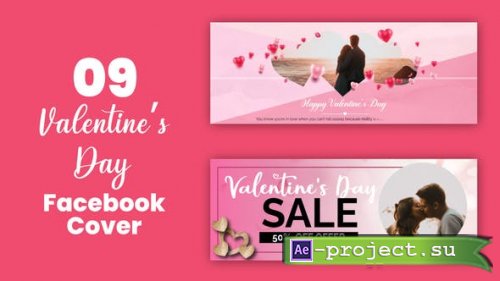 Videohive - Valentine Sale Offer Facebook Cover - 35758596 - Project for After Effects
