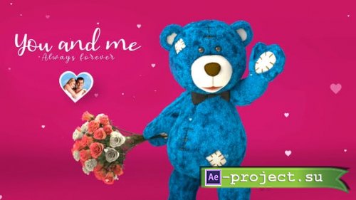 Videohive - Valentine Bear Heart 2 - 43352384 - Project for After Effects