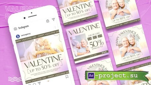 Videohive - Happy Valentines Day Media Post - 43042221 - Project for After Effects