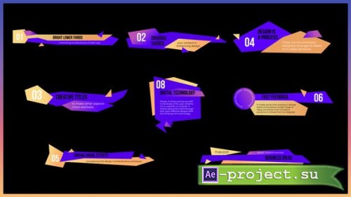 Videohive - Bright Lower thirds - 43266148 - Project for After Effects
