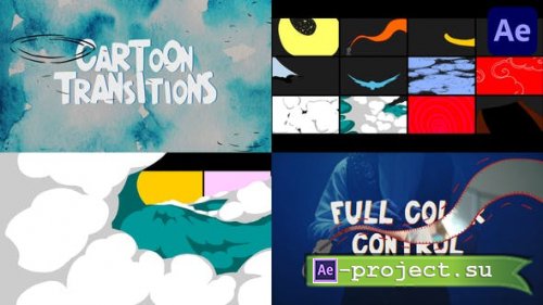 Videohive - Abstract Cartoon Transitions for After Effects - 43310728 - Project for After Effects