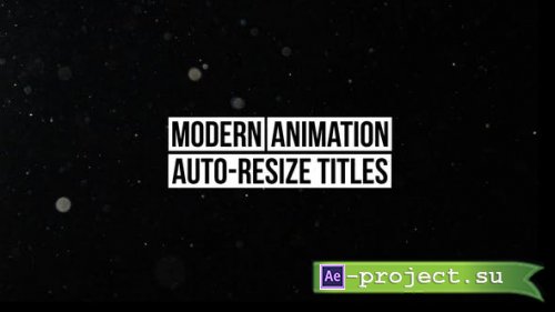 Videohive - Auto-Resize Titles - 43334635 - Project for After Effects