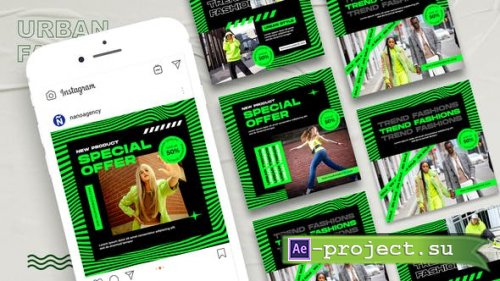 Videohive - Fashion Urban Instagram Post - 43333916 - Project for After Effects