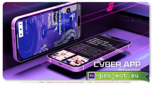 Videohive - Cyberpunk App Promo - 43383249 - Project for After Effects