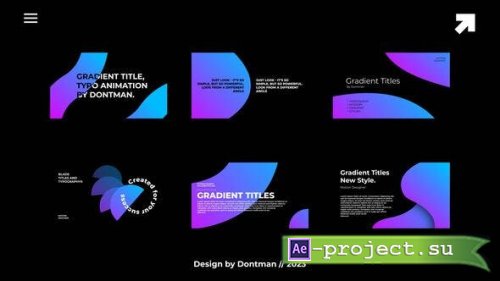 Videohive - Gradient Titles 1.0 | AE - 43369128 - Project for After Effects
