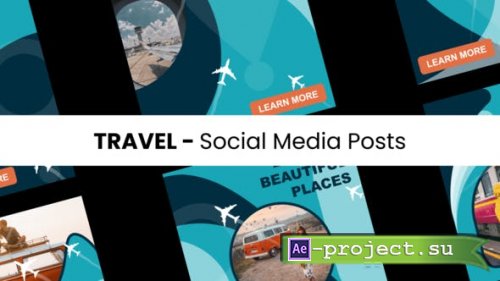 Videohive - Travel - Social Media Posts - 43396575 - Project for After Effects