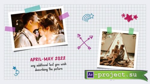 Videohive - Love Story - Romantic Sketchbook Slideshow - 43194323 - Project for After Effects