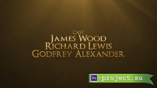 Videohive - Gold Credits - 43412764 - Project for After Effects
