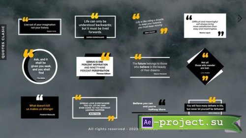 Videohive - Quotes Classic v1.0 | After Effects - 43408027 - Project for After Effects