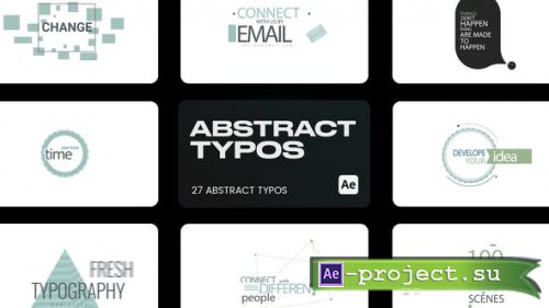 Videohive - Abstract Typo for After Effects - 43435543 - Project for After Effects