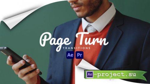 Videohive - Page Turn Transitions - 43428210 - Project for After Effects