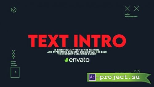 Videohive - Text Intro - 43440237 - Project for After Effects