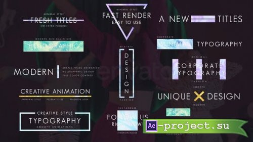 Videohive - Holographic Materials Pack - 43482745 - Project for After Effects