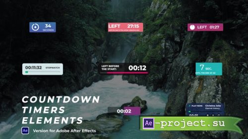Videohive - Countdown Timers Elements - 43473711 - Project for After Effects
