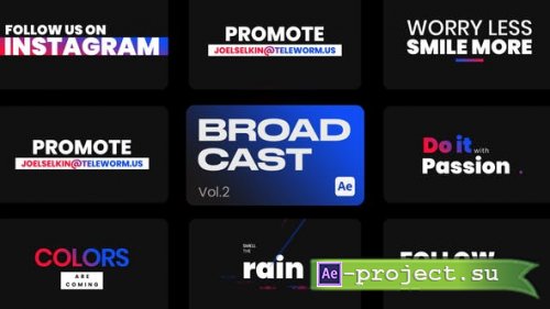 Videohive - Broadcast Titles II for After Effects - 43588166 - Project for After Effects