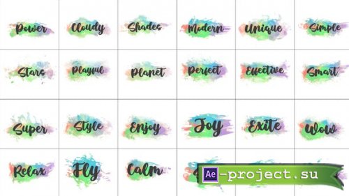 Videohive - Water Colour Titles -V2 - 43491886 - Project for After Effects