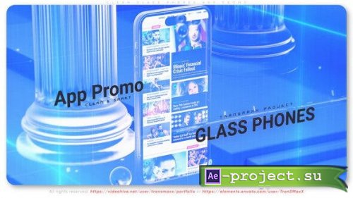Videohive - Clean Glass Phones App Promo - 43476653 - Project for After Effects
