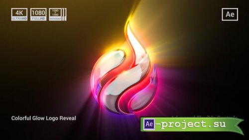 Videohive - Colorful Glow Logo Reveal - 43491682 - Project for After Effects