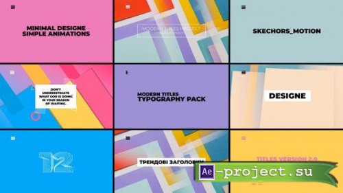 Videohive - Minimal Titles | After Effects - 43572499 - Project for After Effects