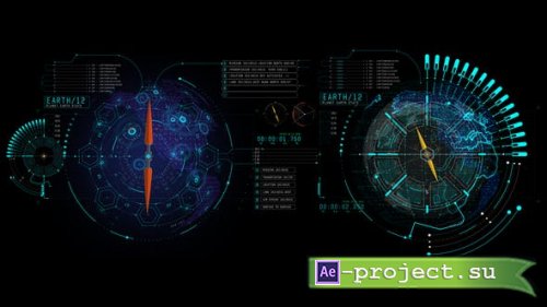 Videohive - HUD UI Earth 1 - 43584627 - Project for After Effects