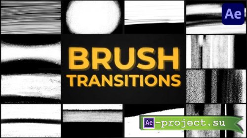 Videohive - Brush Transitions | After Effects - 43590160 - Project for After Effects