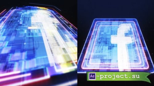 Videohive - Neon Pixel Logo - 43598953 - Project for After Effects
