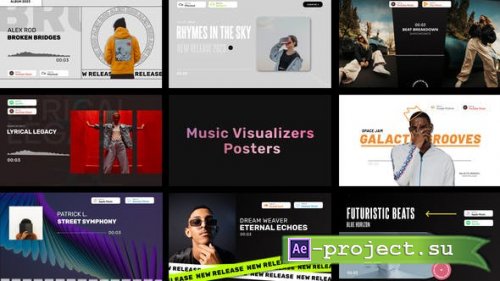 Videohive - Music Visualizers Posters - 43609783 - Project for After Effects