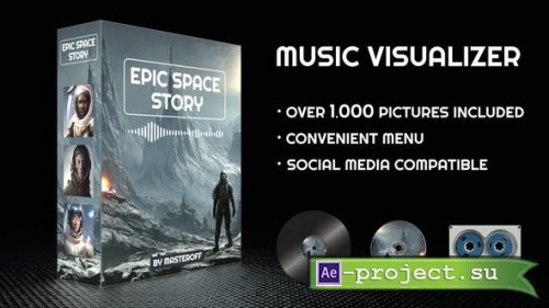 Videohive - Epic Space Story Music Visualizer - 42842348 - Project for After Effects