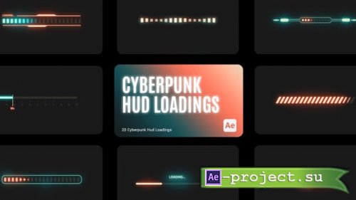Videohive - Cyberpunk HUD Loading for After Effects - 43720143 - Project for After Effects
