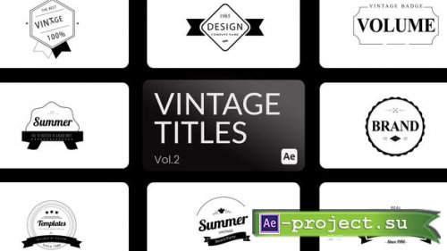 Videohive - Vintage Title 02 for After Effects - 43719049 - Project for After Effects