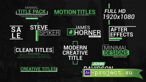 Videohive - Creative Lower Third Titles - 43647381 - Project for After Effects