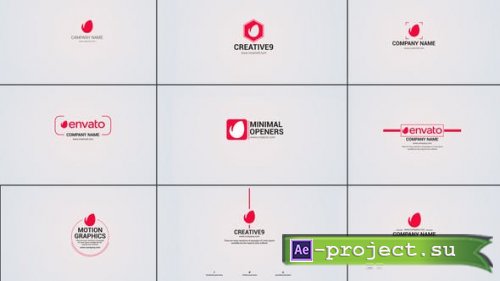 Videohive - 10 Clean Logo Opener Pack - 43641076 - Project for After Effects
