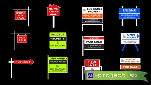 Videohive - Real Estates Sign Boards - 43399960 - Project for After Effects