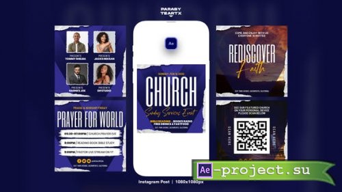 Videohive - Church Instagram Post Template - 43681744 - Project for After Effects