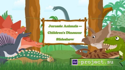 Videohive - Jurassic Animals--Children's Dinosaur Slideshow - 43672758 - Project for After Effects