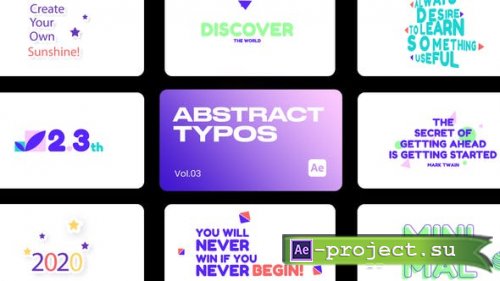Videohive - Abstract Typo 03 for After Effects - 43752475 - Project for After Effects