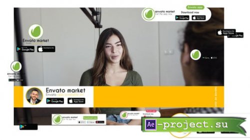 Videohive - Google play and Apple store elements - 43671389 - Project for After Effects