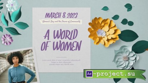 Videohive - Paper Flowers Women's Day Intro - 43738831 - Project for After Effects