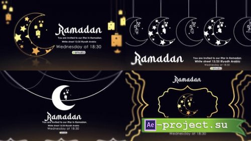 Videohive - Ramadan Kareem Greeting Card - 43766545 - Project for After Effects