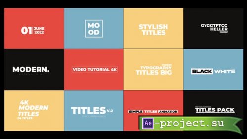Videohive - Modern Titles 3.0 | After Effects - 43785039 - Project for After Effects