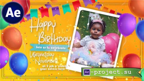 Videohive - Happy Birthday Intro - 43784705 - Project for After Effects