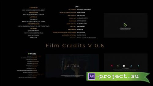 Videohive - Film Credits V 0.6 - 43771976 - Project for After Effects